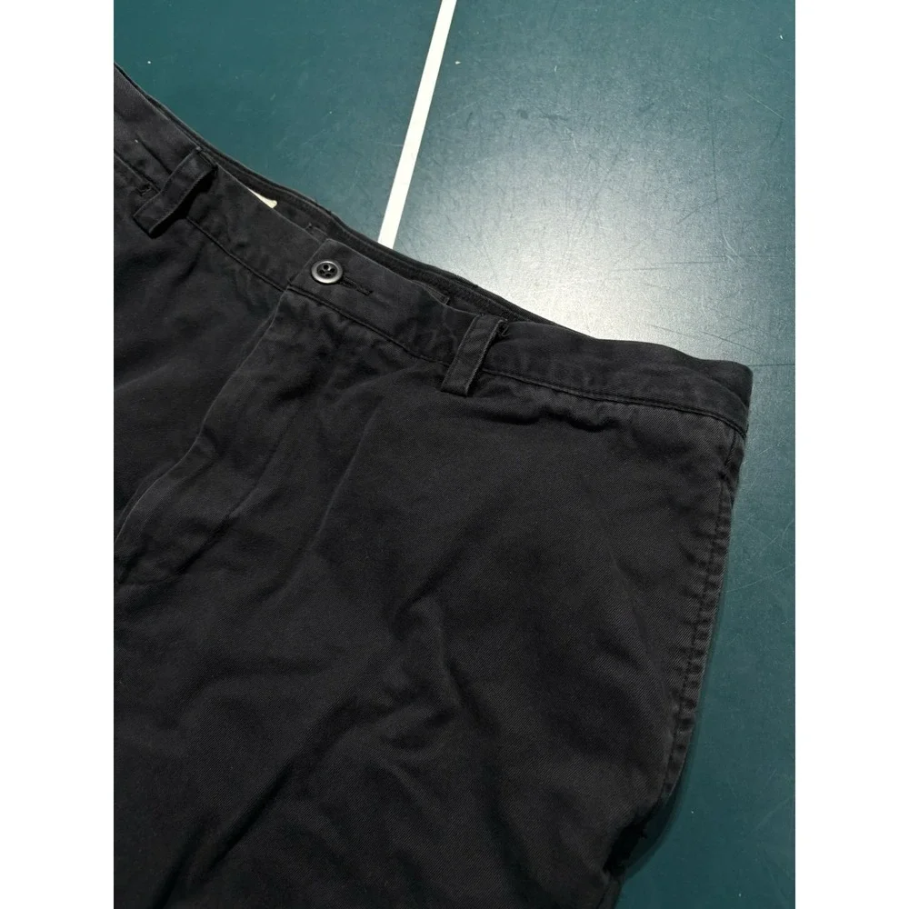 Vtg Nautica Marine Drill Pants 34x32 Black Baggy Relaxed Fit Military NMD MF300A